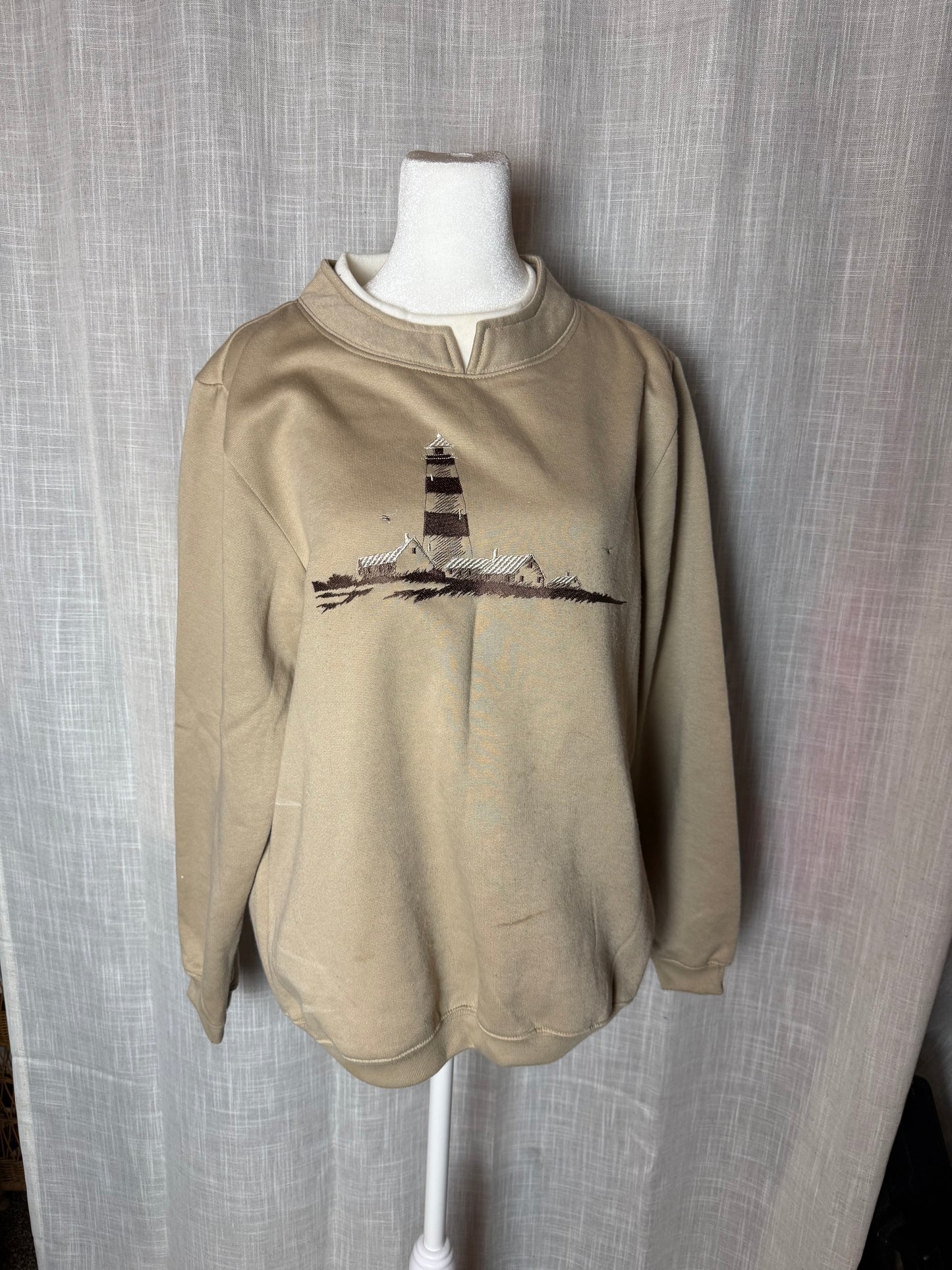 lighthouse collar crewneck sweater M blair