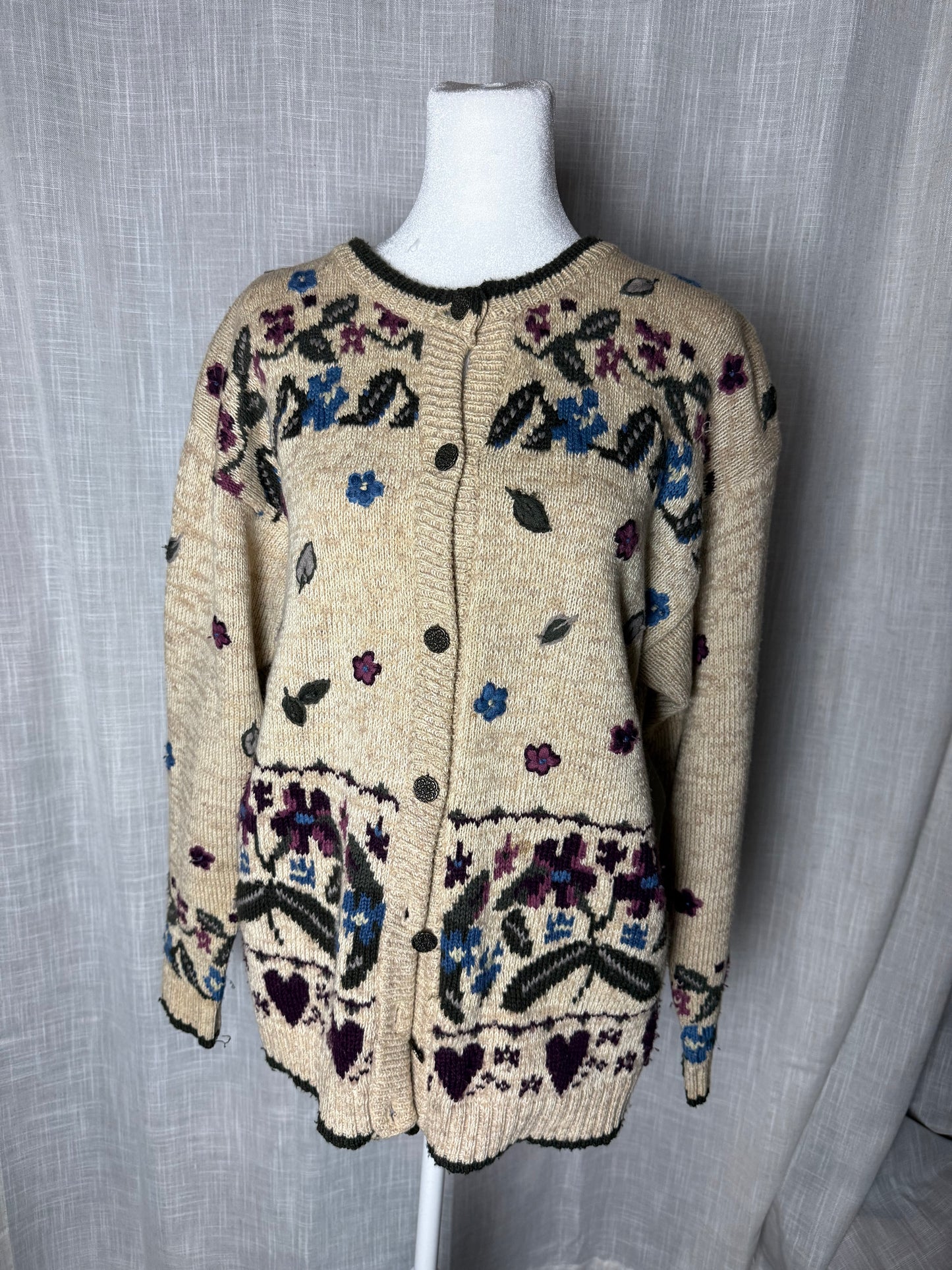 floral nature cardigan northern reflections M