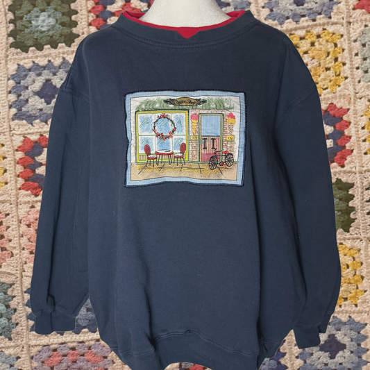 coffee shop café vintage crewneck XXL 2XL shenanigans