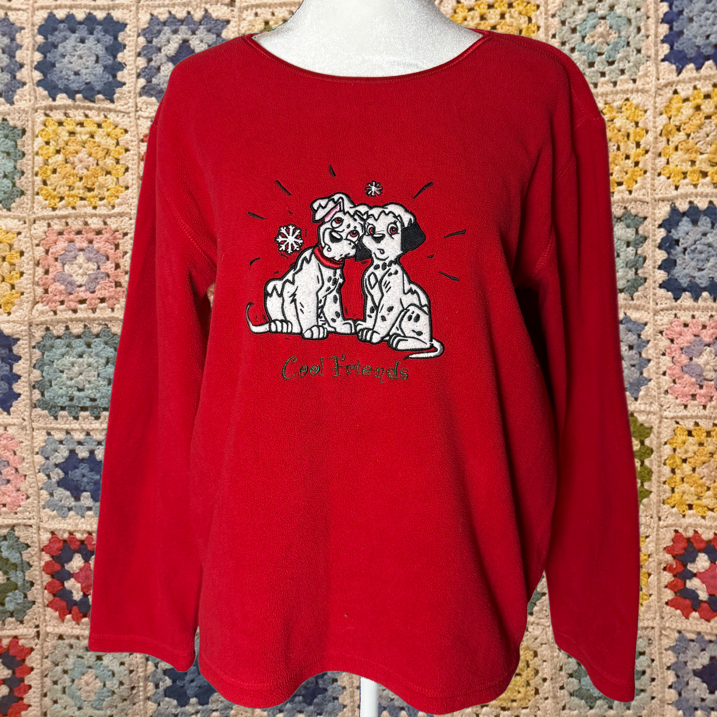 dalmatians disney fleece crewneck sweater