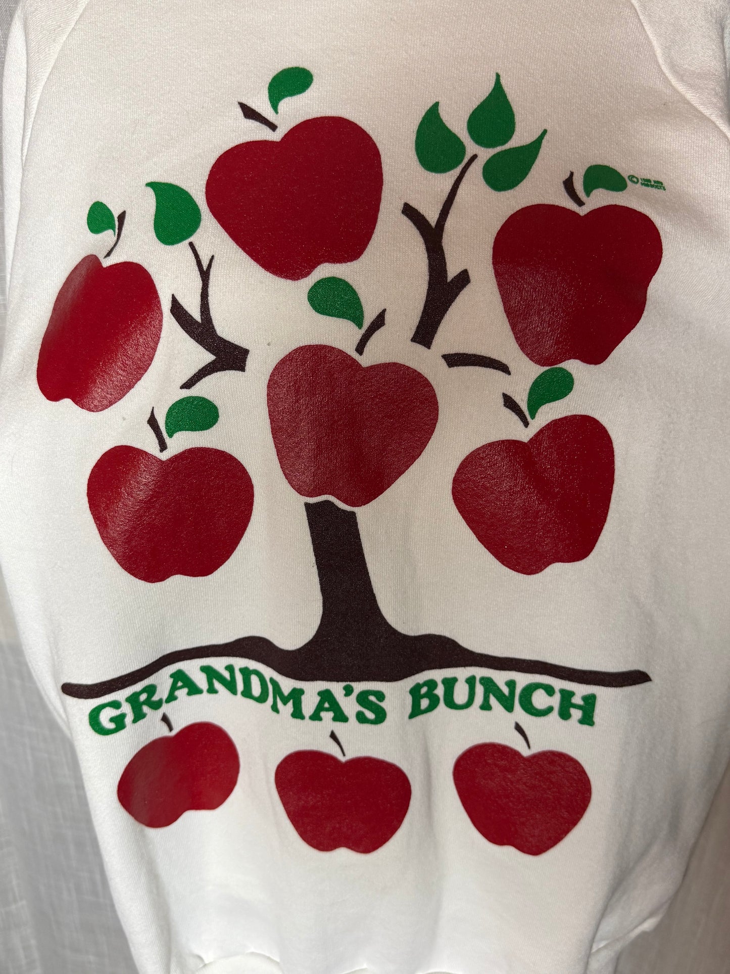 grandma’s bunch apple crewneck XL