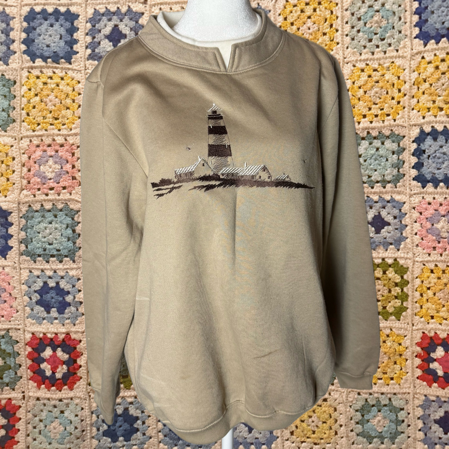 lighthouse collar crewneck sweater M blair