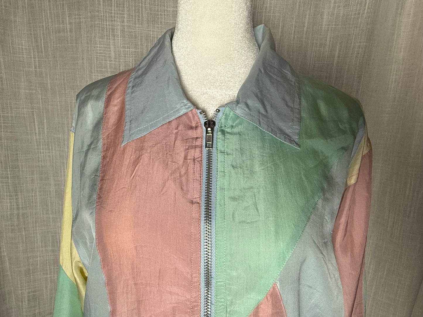 80s colorful windbreaker blair M