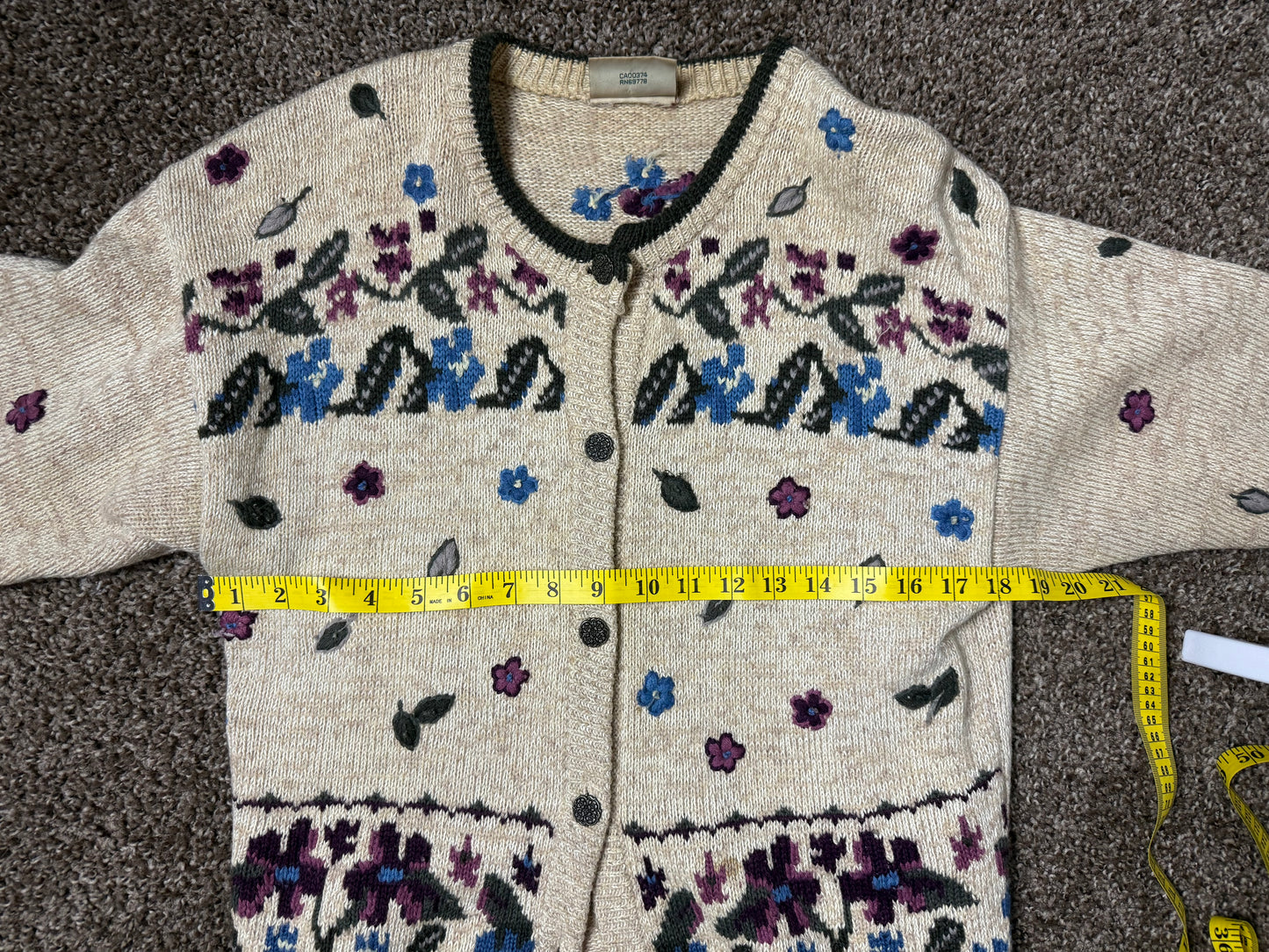 floral nature cardigan northern reflections M