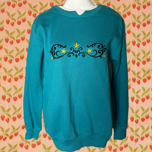 star collared crewneck S